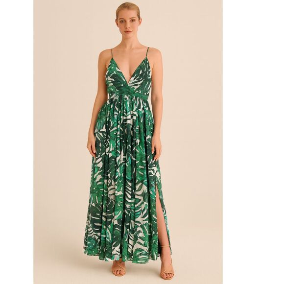 Meghan LA Dresses Meghan La Enchanted Garden Maxi Dress New